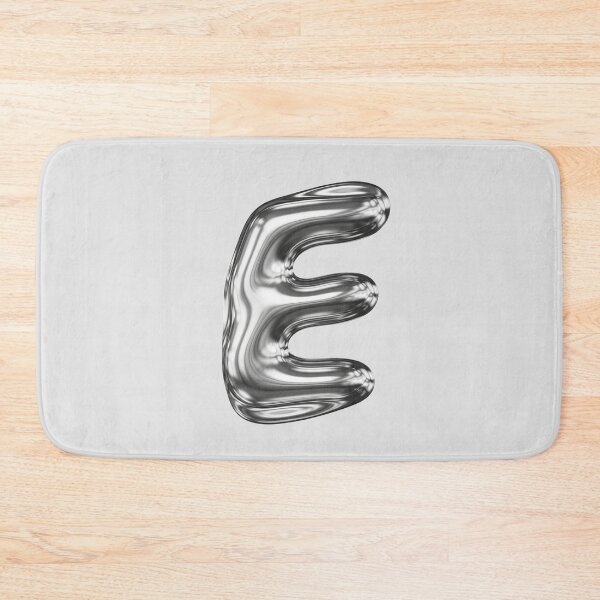 Item preview, Liquid Chrome Letter E - 3D Metallic Alphabet Initial designed and sold by uncoXab.