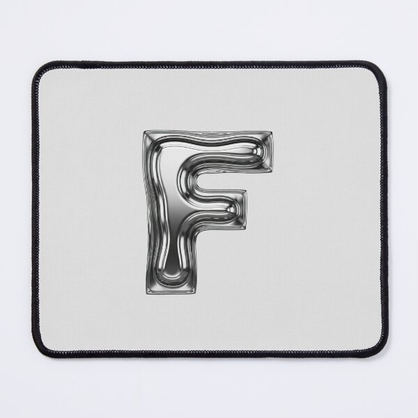 Item preview, Liquid Chrome Letter F - 3D Metallic Alphabet Initial designed and sold by uncoXab.