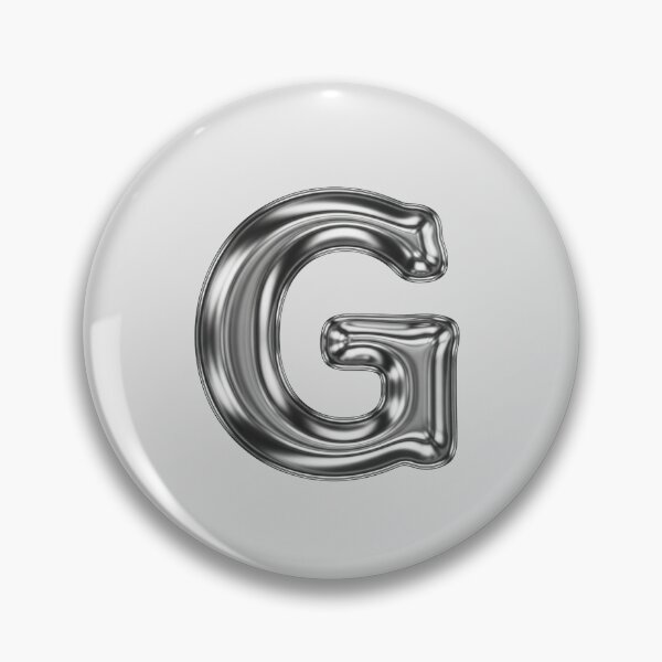 Item preview, Liquid Chrome Letter G - 3D Metallic Alphabet Initial designed and sold by uncoXab.