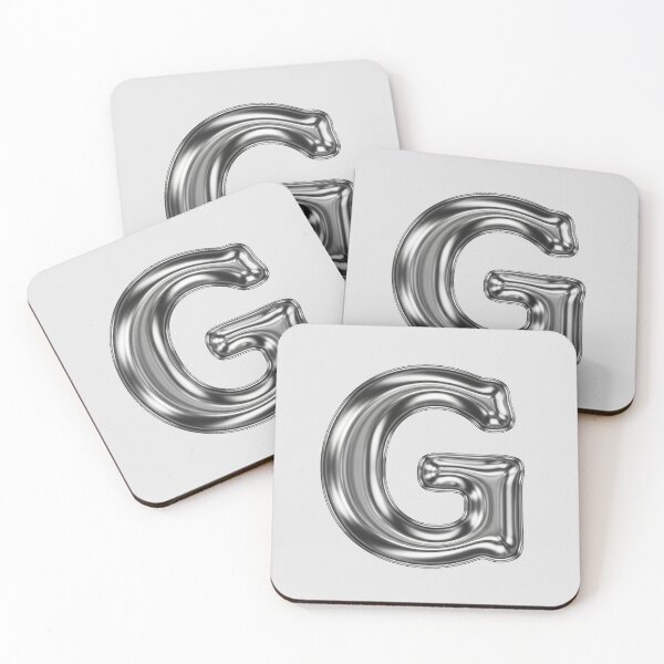 Item preview, Liquid Chrome Letter G - 3D Metallic Alphabet Initial designed and sold by uncoXab.