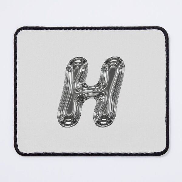 Item preview, Liquid Chrome Letter H - 3D Metallic Alphabet Initial designed and sold by uncoXab.