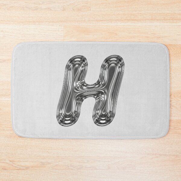Item preview, Liquid Chrome Letter H - 3D Metallic Alphabet Initial designed and sold by uncoXab.