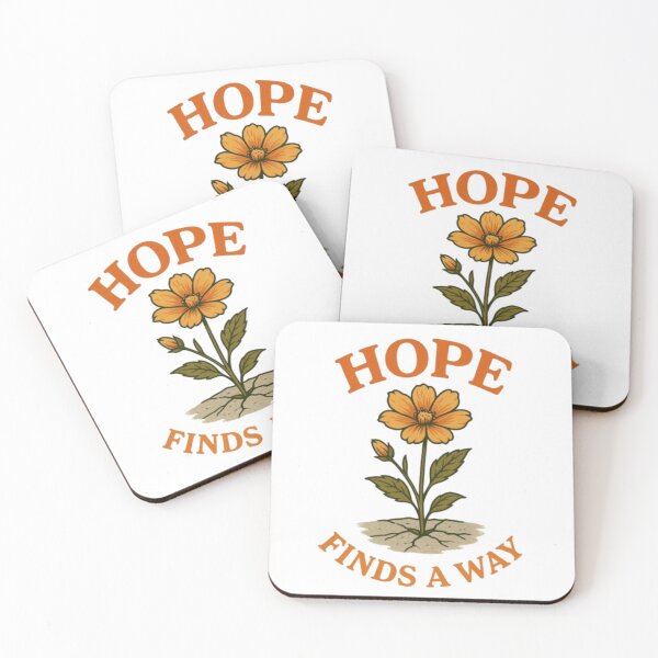 Item preview, Hope Finds a Way – Vintage Floral Resilience Quote Design designed and sold by GemBob Creations.