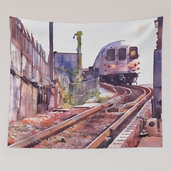 Item preview, The Train is Here designed and sold by RCWatercolours.