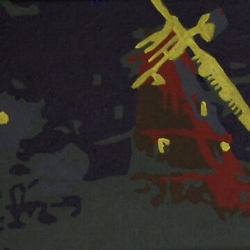 Artwork thumbnail, A windmill in the moonlight by artistDanJ