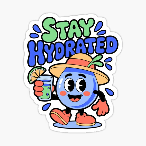 Item preview, Stay Hydrated Cute Cartoon Water designed and sold by MonkiFlipp.