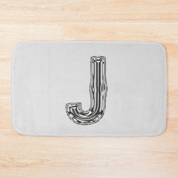 Item preview, Liquid Chrome Letter J - 3D Metallic Alphabet Initial designed and sold by uncoXab.
