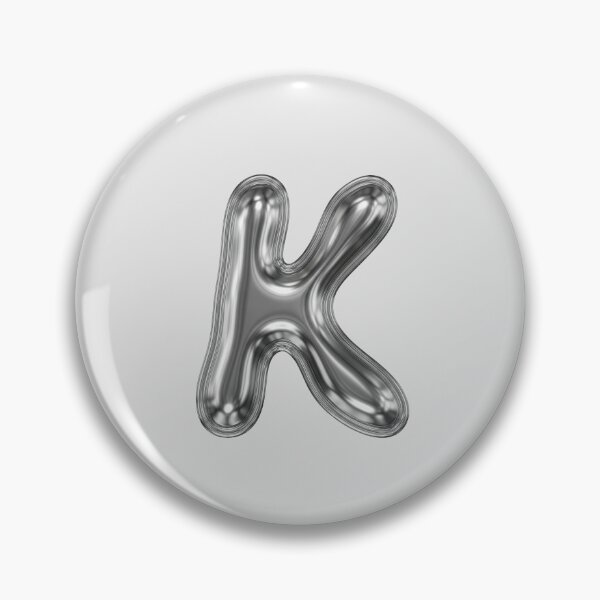 Item preview, Liquid Chrome Letter K - 3D Metallic Alphabet Initial designed and sold by uncoXab.