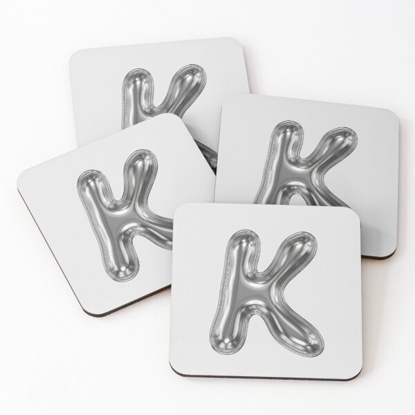 Item preview, Liquid Chrome Letter K - 3D Metallic Alphabet Initial designed and sold by uncoXab.