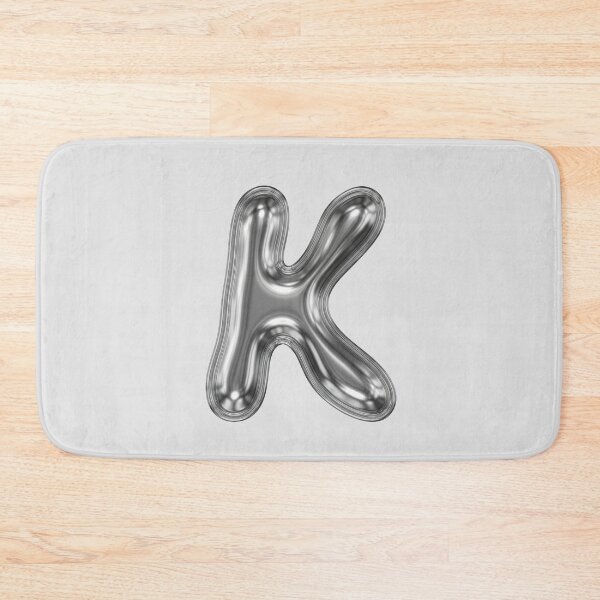 Item preview, Liquid Chrome Letter K - 3D Metallic Alphabet Initial designed and sold by uncoXab.