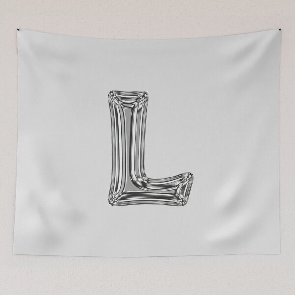Item preview, Liquid Chrome Letter L - 3D Metallic Alphabet Initial designed and sold by uncoXab.