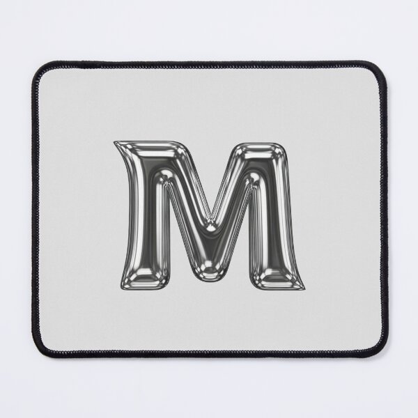 Item preview, Liquid Chrome Letter M - 3D Metallic Alphabet Initial designed and sold by uncoXab.