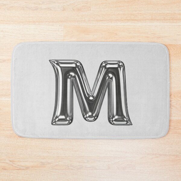 Item preview, Liquid Chrome Letter M - 3D Metallic Alphabet Initial designed and sold by uncoXab.