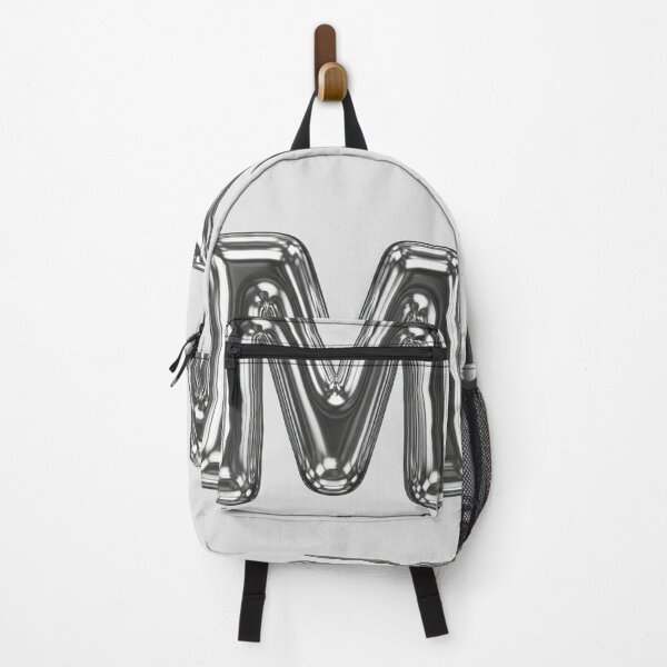 Item preview, Liquid Chrome Letter M - 3D Metallic Alphabet Initial designed and sold by uncoXab.