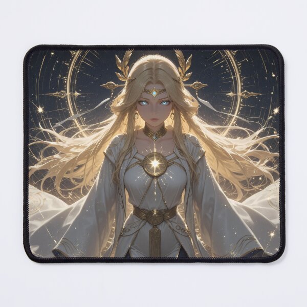 Item preview, Divine Oracle of Light – Anime-Inspired Divine Goddess Illustration designed and sold by Xynith.