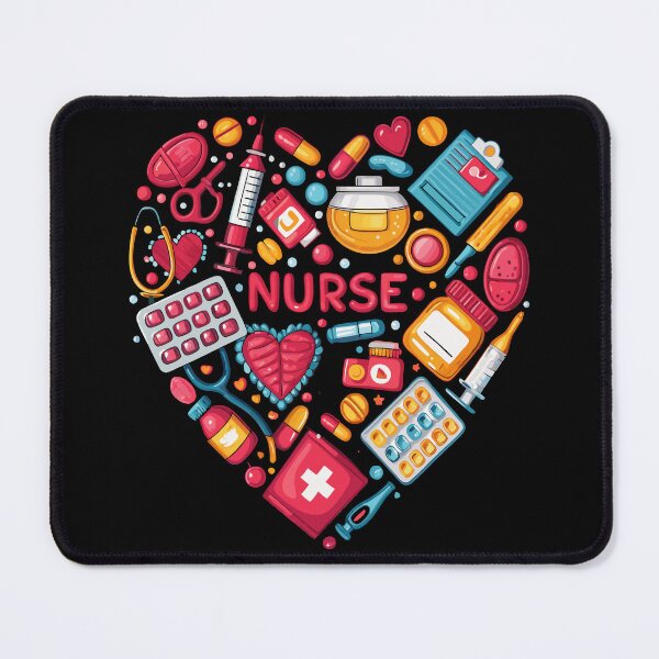 Item preview, Nurse Life – Heart Full of Care designed and sold by pixelated_echoes.