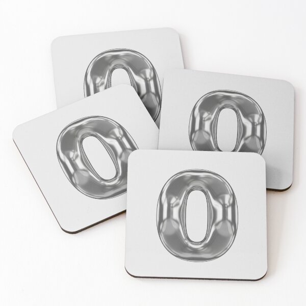 Item preview, Liquid Chrome Letter O - 3D Metallic Alphabet Initial designed and sold by uncoXab.
