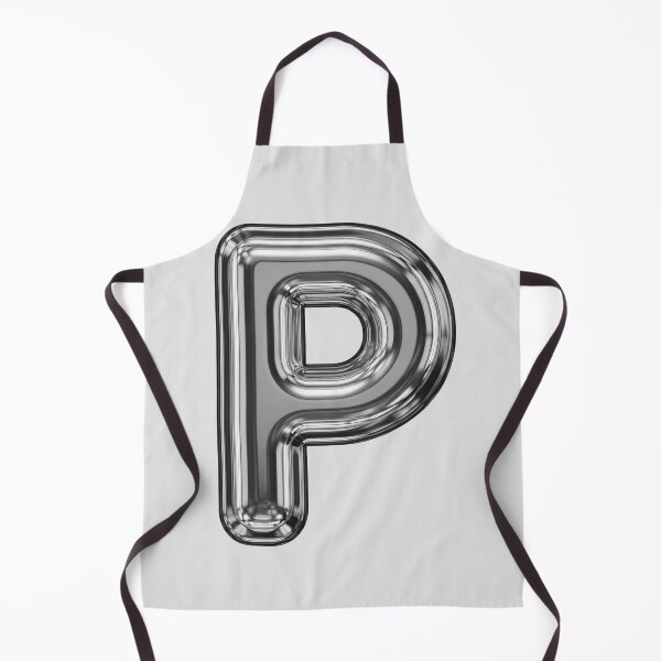 Item preview, Liquid Chrome Letter P - 3D Metallic Alphabet Initial designed and sold by uncoXab.
