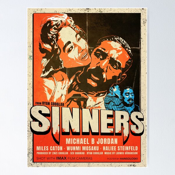 Item preview, Sinners Grindhouse Poster designed and sold by hansoloski.