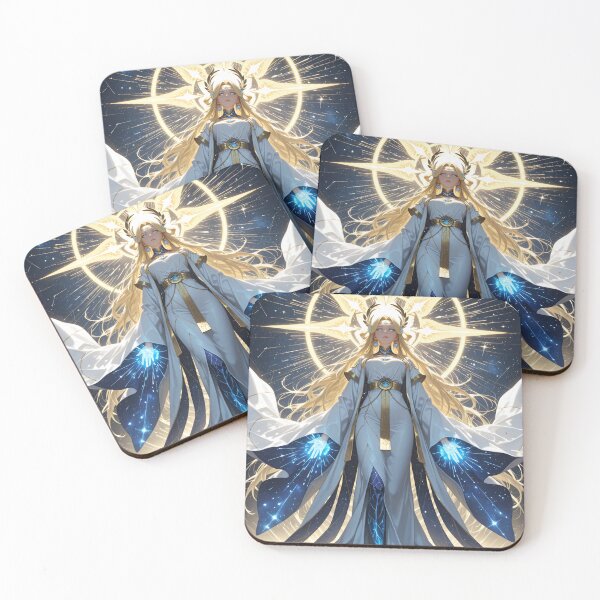 Item preview, Radiant Cosmic Monarch – Surreal Fantasy Anime Portrait designed and sold by Xynith.