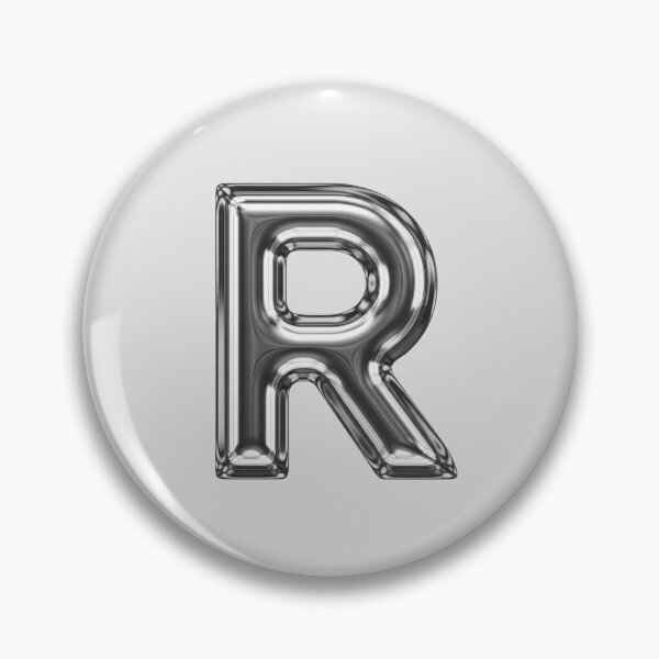 Item preview, Liquid Chrome Letter R - 3D Metallic Alphabet Initial designed and sold by uncoXab.