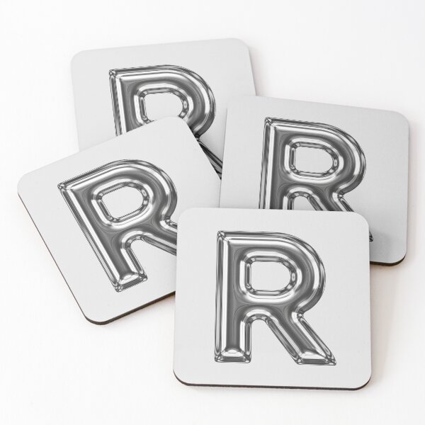 Item preview, Liquid Chrome Letter R - 3D Metallic Alphabet Initial designed and sold by uncoXab.