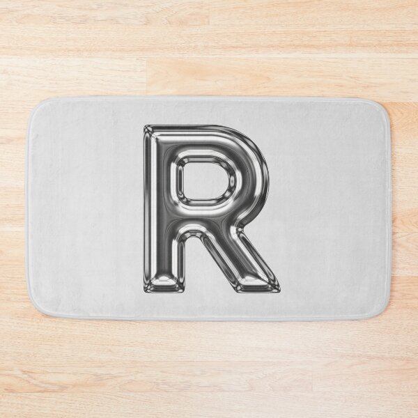 Item preview, Liquid Chrome Letter R - 3D Metallic Alphabet Initial designed and sold by uncoXab.