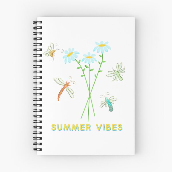 Item preview, SUMMER VIBES Text with Daisy Flowers and Insects designed and sold by TikkiMakes.