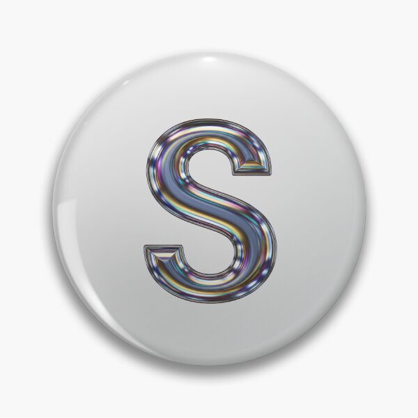 Item preview, Liquid Chrome Letter S - 3D Metallic Alphabet Initial designed and sold by uncoXab.