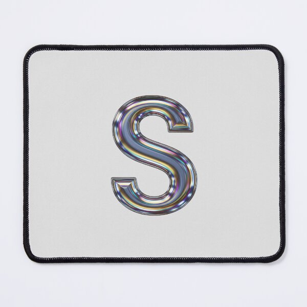 Item preview, Liquid Chrome Letter S - 3D Metallic Alphabet Initial designed and sold by uncoXab.