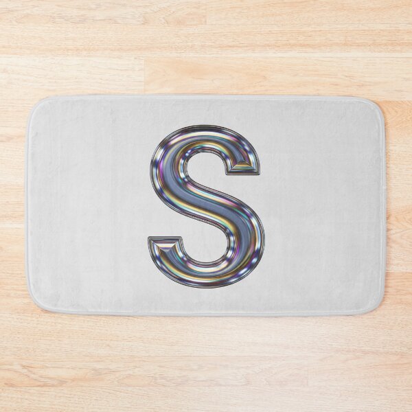 Item preview, Liquid Chrome Letter S - 3D Metallic Alphabet Initial designed and sold by uncoXab.