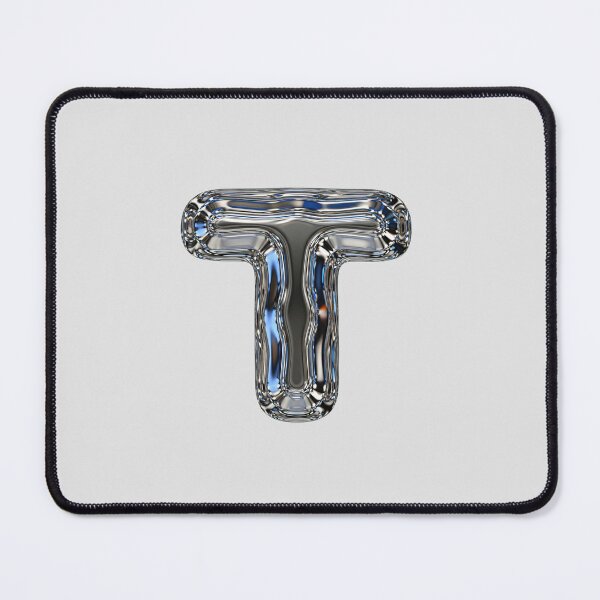 Item preview, Liquid Chrome Letter T - 3D Metallic Alphabet Initial designed and sold by uncoXab.