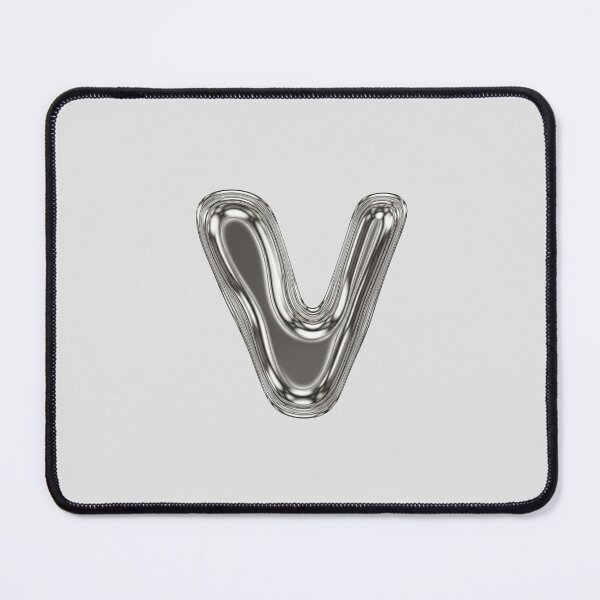 Item preview, Liquid Chrome Letter V - 3D Metallic Alphabet Initial designed and sold by uncoXab.
