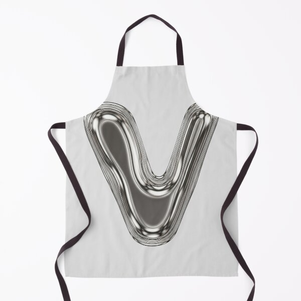 Item preview, Liquid Chrome Letter V - 3D Metallic Alphabet Initial designed and sold by uncoXab.
