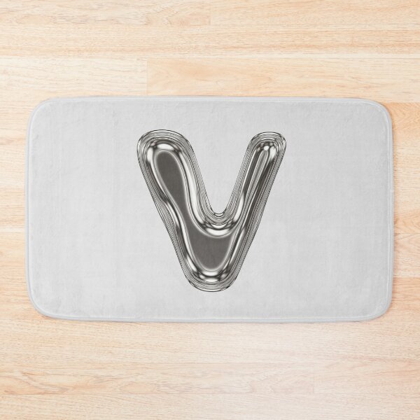 Item preview, Liquid Chrome Letter V - 3D Metallic Alphabet Initial designed and sold by uncoXab.