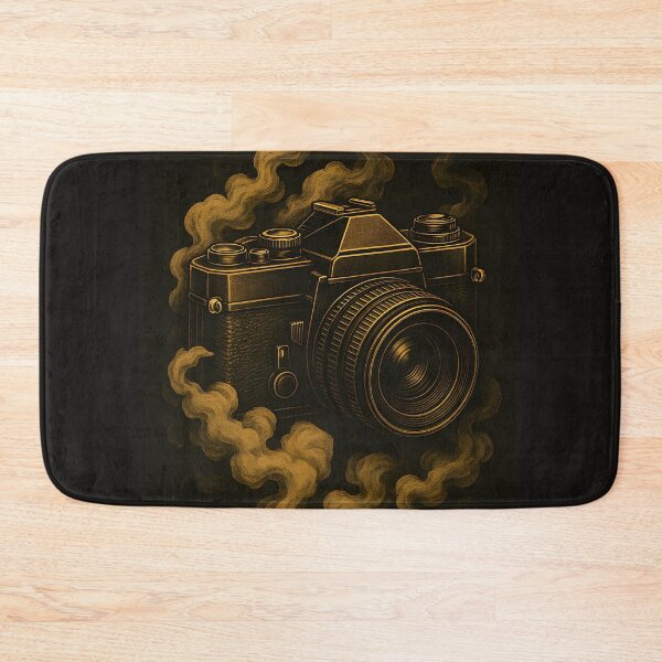 Item preview, "Golden Era | Retro Camera in Gold Smoke" designed and sold by sanjaydesigns.