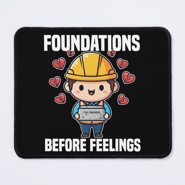 Item preview, FOUNDATIONS BEFORE FEELINGS - ENGINEER GIFT designed and sold by KEF Custom.