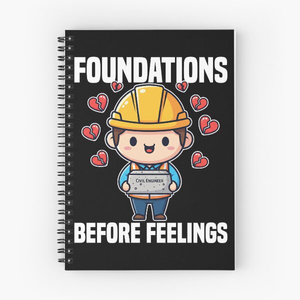 Item preview, FOUNDATIONS BEFORE FEELINGS - ENGINEER GIFT designed and sold by KEF Custom.