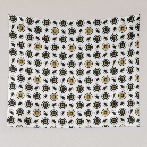 Item preview, Black and Gold Graduation Cap Pattern designed and sold by Susan Says.