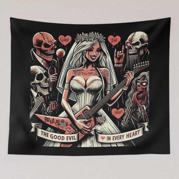 Item preview, Gothic Bride Guitar Skeletons designed and sold by Voodoo Store Paranormal Collections.