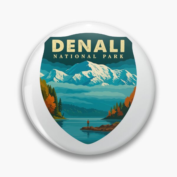 Item preview, Denali National Park Retro Mountain Wilderness Sticker designed and sold by Ismeal Von.