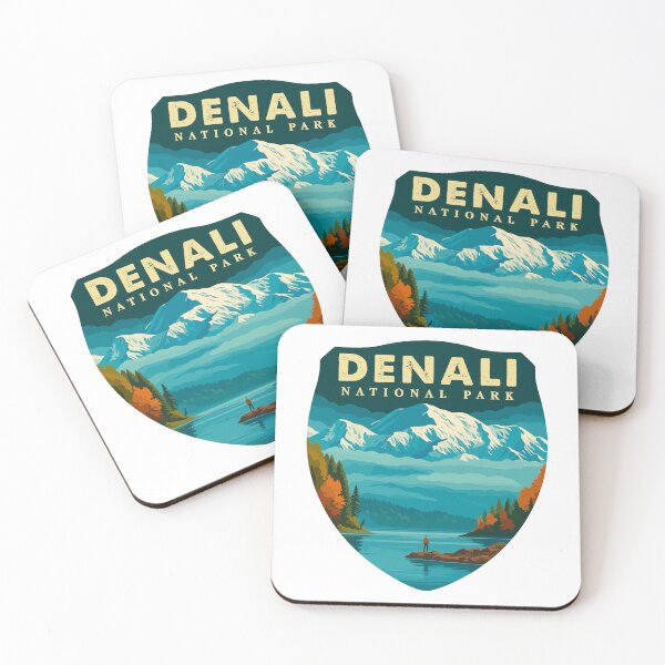 Item preview, Denali National Park Retro Mountain Wilderness Sticker designed and sold by Ismeal Von.