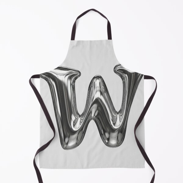 Item preview, Liquid Chrome Letter W - 3D Metallic Alphabet Initial designed and sold by uncoXab.