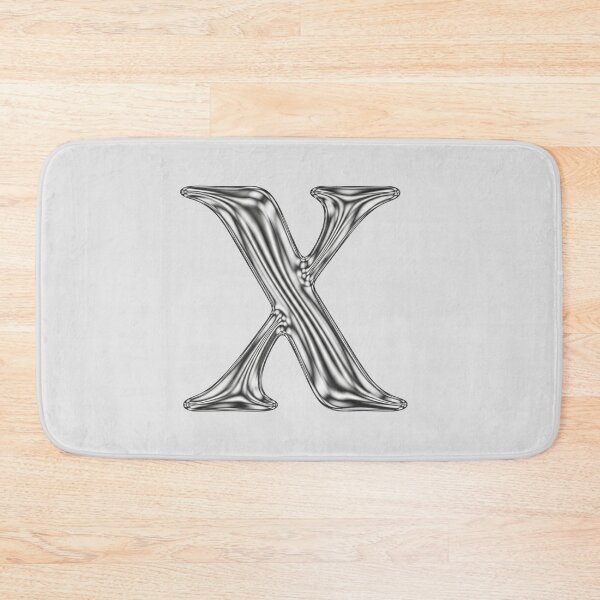 Item preview, Liquid Chrome Letter X - 3D Metallic Alphabet Initial designed and sold by uncoXab.