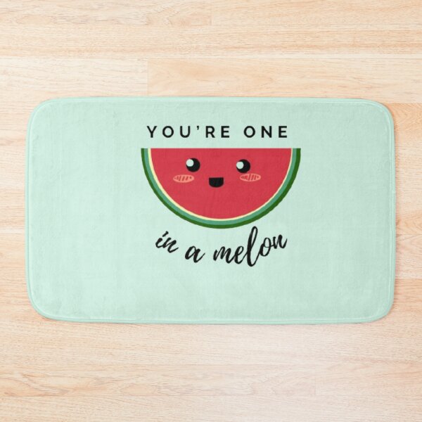Item preview, You're One in a Melon – Cute Kawaii Watermelon Pun Design designed and sold by Mukadam_13.