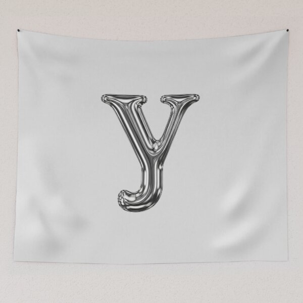 Item preview, Liquid Chrome Letter Y - 3D Metallic Alphabet Initial designed and sold by uncoXab.