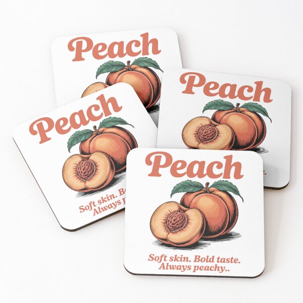 Item preview, Vintage Peach Illustration – Soft Skin, Bold Taste designed and sold by Serbin.