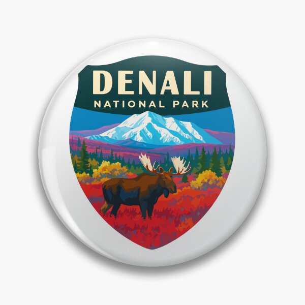 Item preview, Denali National Park Retro Mountain Wilderness Sticker designed and sold by Ismeal Von.