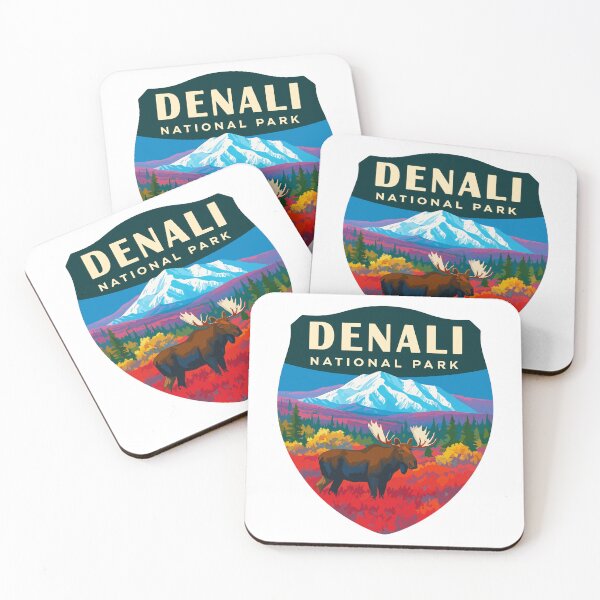 Item preview, Denali National Park Retro Mountain Wilderness Sticker designed and sold by Ismeal Von.