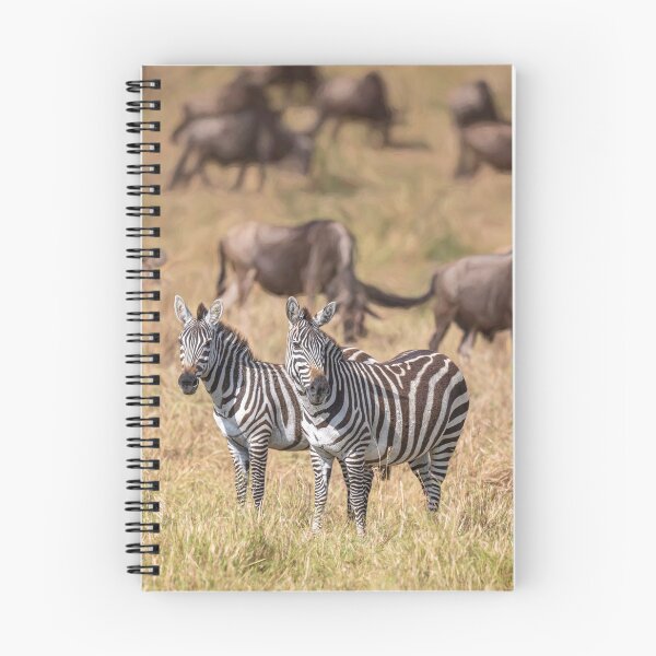 Item preview, Two Zebras Amid Wildebeest Masai Mara Kenya designed and sold by PhotoArt by Joan Carroll.